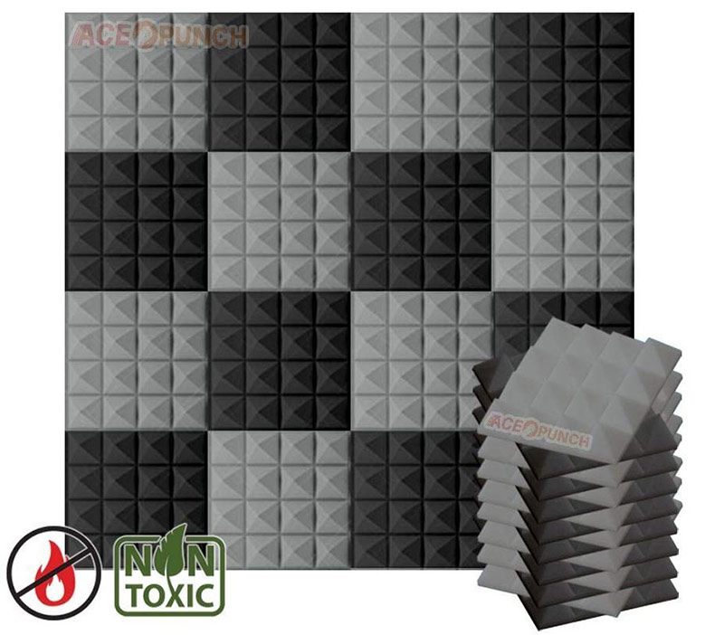 ace punch 16 plaques 2 combinaison couleurs pyramide mousse acoustique avis