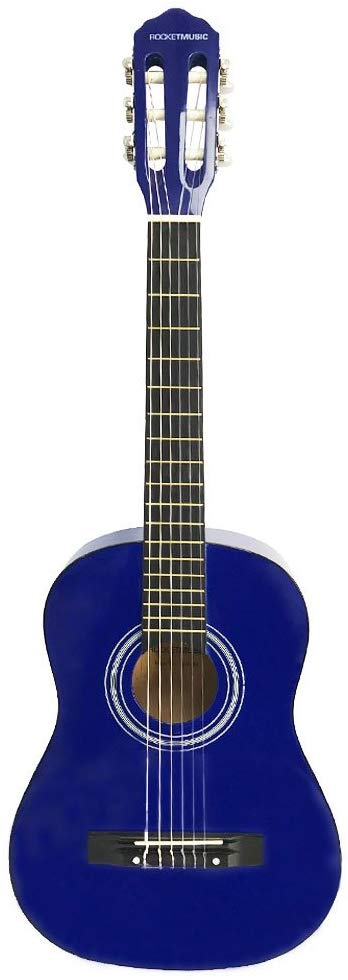 rocket cg12bl guitare classique taille 1 2 bleue avis