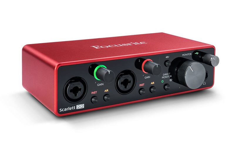 scarlett 2i2 3rd gen interface audio avis
