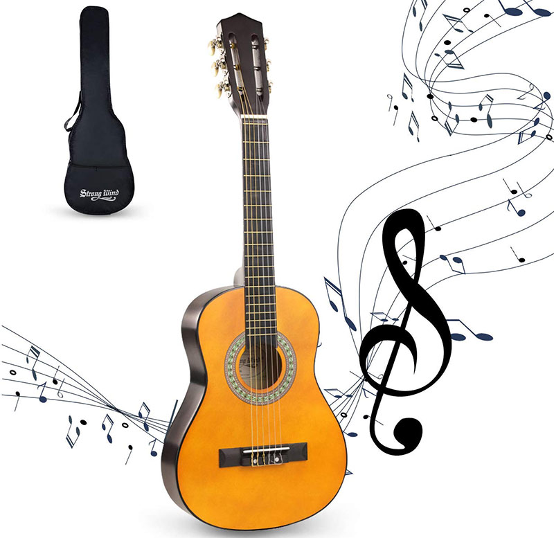 strong wind guitare classique cordes nylon débutants enfants 30pouces avis