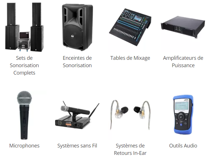 thomann categorie materiels sonorisation