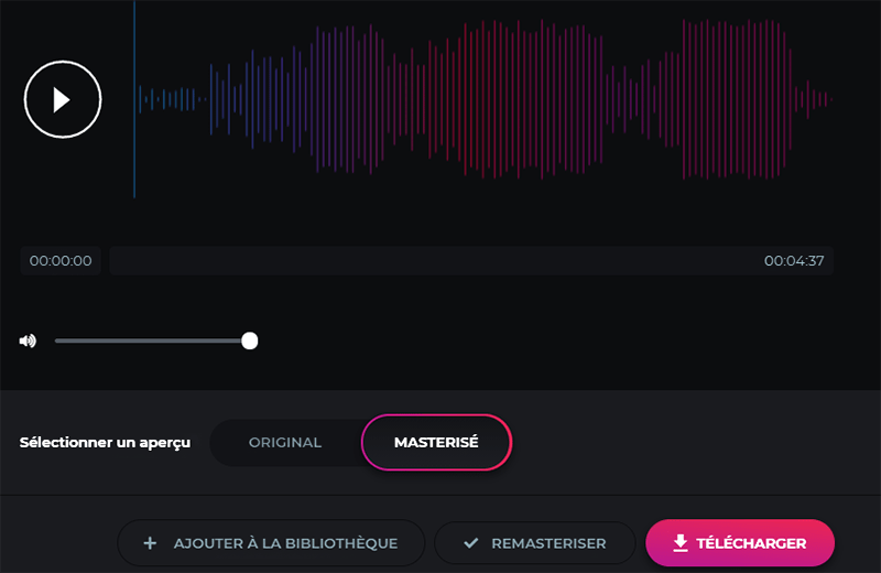 avis emastered mastering morceau