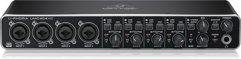 behringer umc404hd interface audio avis