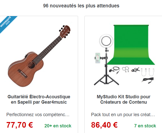 dernieres nouveautes gear4music avis