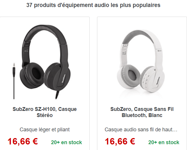 prix produits gear4music avis