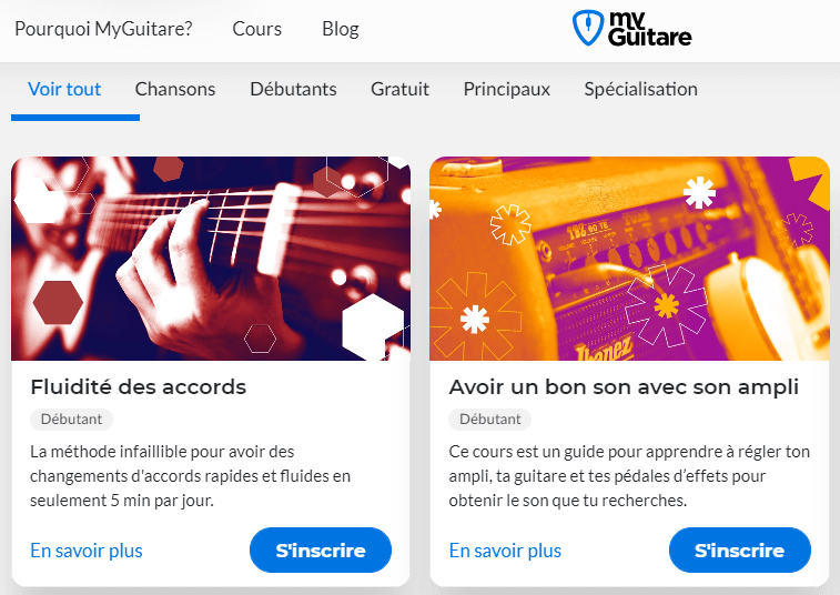 cours beaucoup contenu myguitare avis