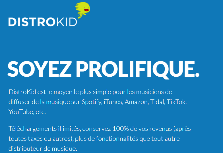 distrokid distributeur digital americain avis