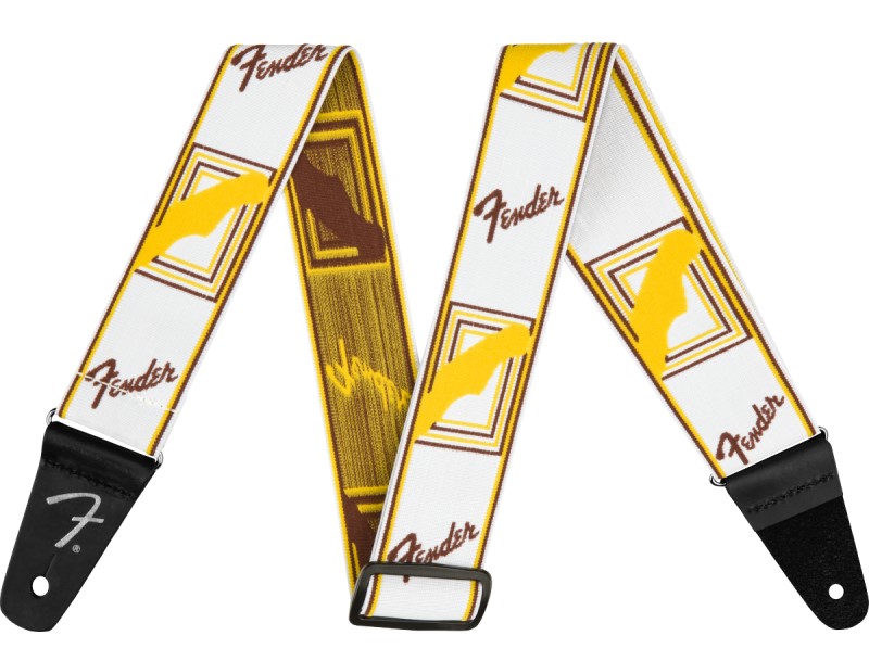 monogramme fender blanc jaune