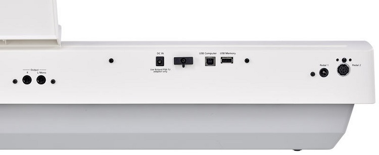 connectique-Roland-FP-30X-WH