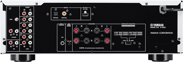Connectique ampli hifi Yamaha