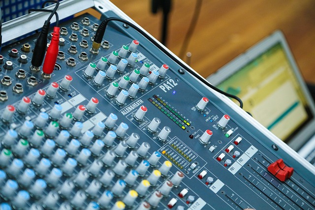 Table de mixage professionnelle