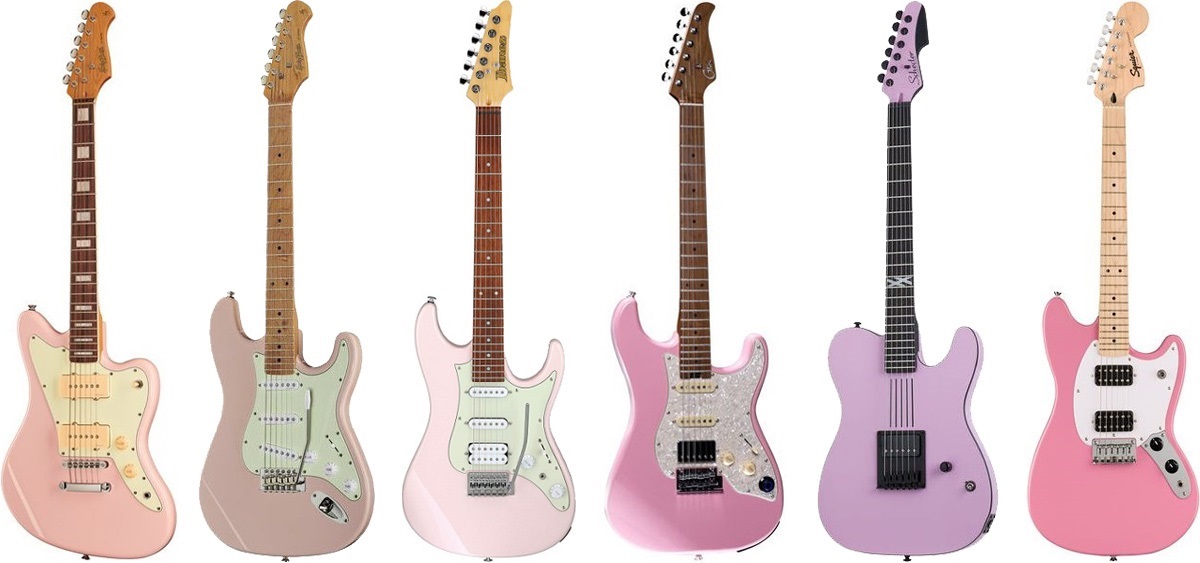 meilleures-guitares-electriques-roses