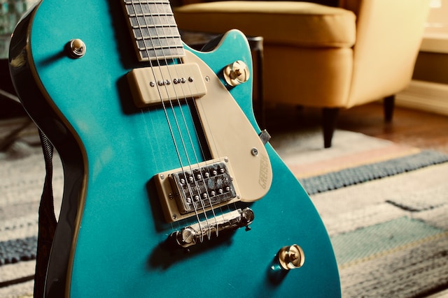 Choix guitare electrique bleue