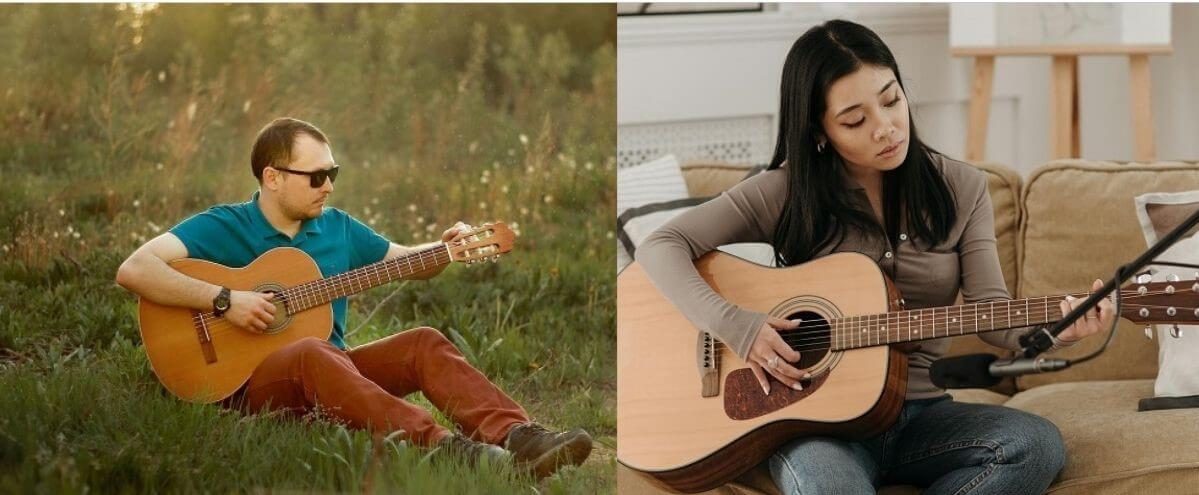 Guitare classique vs folk