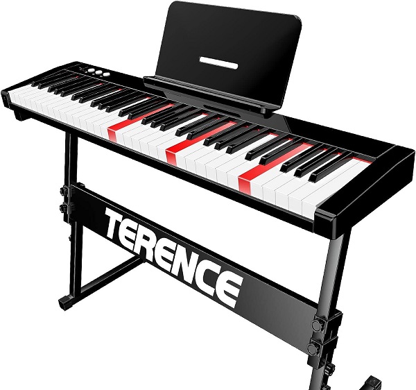 Piano touches lumineuses Terence