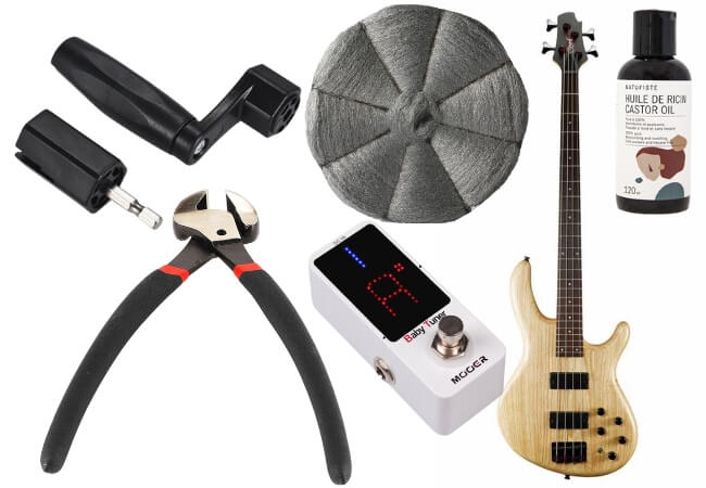 Accessoire changement cordes basse