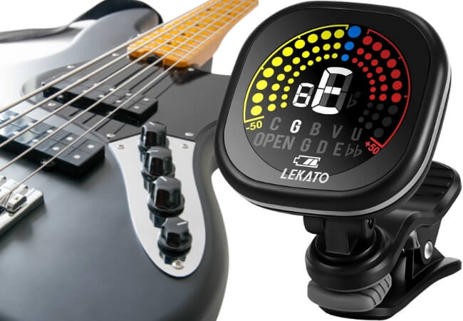 Accordeur electronique pour basse