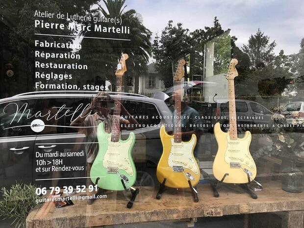 Atelier lutherie Bayonne Guitares Martelli