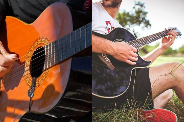 Technique jeu guitare flamenco vs acoustique