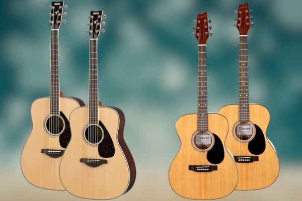 look guitare folk vs acoustique