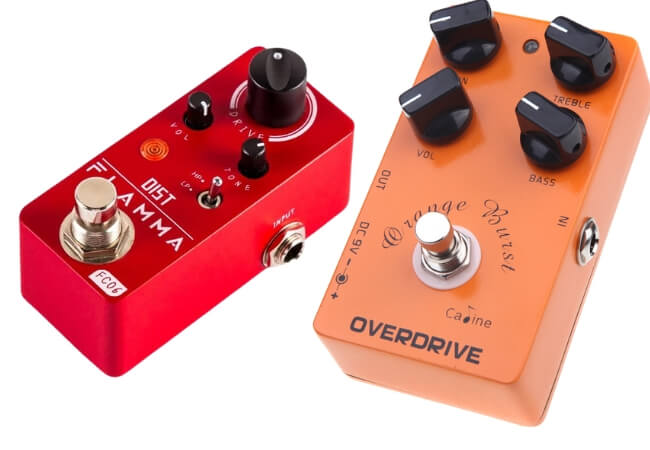 repertoire pedale Overdrive vs distortion